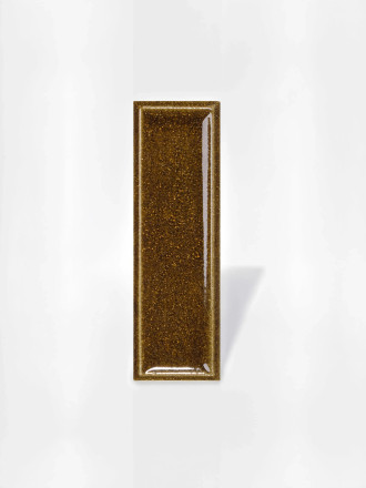 Carrelage Rectangulaire Minare relief - Ambre mouchetée - 5x15 cm | JU2026073
