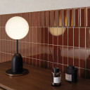 Carrelage Rectangulaire Minare relief - Orange intense mouchetée - 5x15 cm | JU2026074