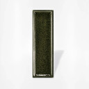 Carrelage Rectangulaire Minare relief - Vert foncé intense mouchetée - 5 x15 cm | JU2026075