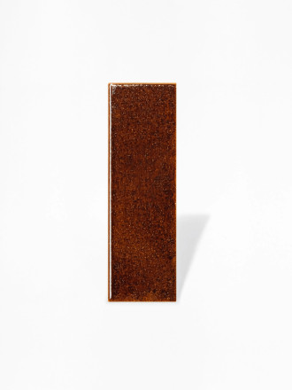 Carrelage Rectangulaire Minare - Orange intense mouchetée - 5x15 cm | JU2026078