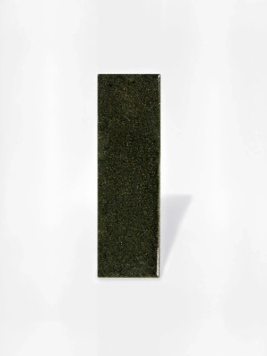 Carrelage Rectangulaire Minare - Vert foncé intense mouchetée - 5x15 cm | JU2026079 