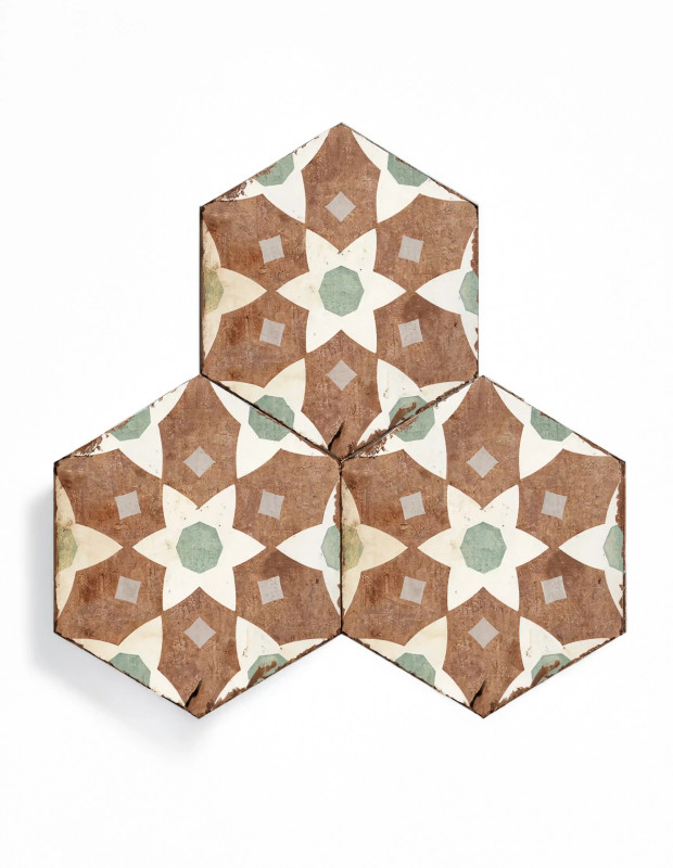 carrelage-hexagonal-lorana-en-gres-cerame-21-x-25cm-ju2026080 pour sol