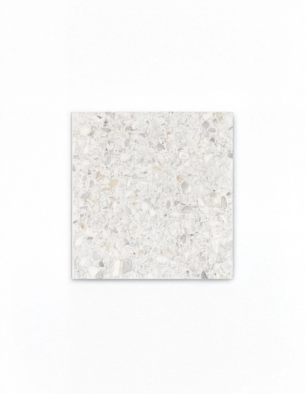 Carrelage Terrazzo Couleur Crème 90x90 cm - Revêtement Sol Chic