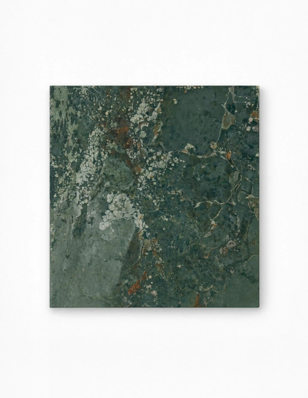 Fliese Metallic-Optik Grün Glänzend 90x90 cm | Großformat