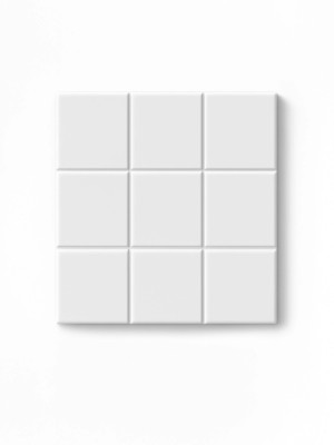 Carrelage Relief Quadrillé Blanc 22,5x22,5 cm | Sol & Mur R10 