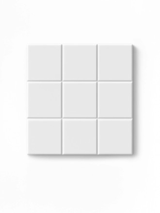 Carrelage Relief Quadrillé Blanc 22,5x22,5 cm | Sol & Mur R10