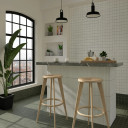 Carrelage Petit Format Blanc Mat 22,5x22,5 cm | Sol & Mur R10