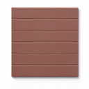 Fliese Stockholm Terracotta 22,5x22,5 | Breite Linien R10