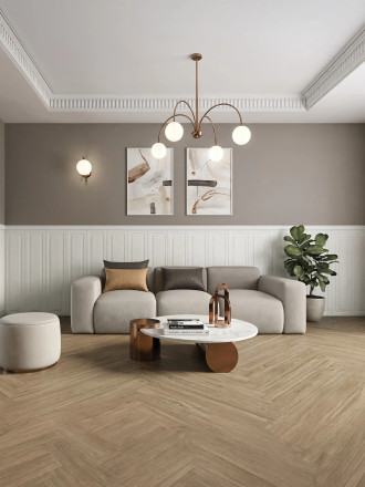 Faïence Effet Boiserie Blanc Chic 30x120 cm | Grès Cérame