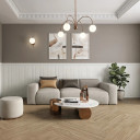 Faïence Effet Boiserie Blanc Chic 30x120 cm | Grès Cérame