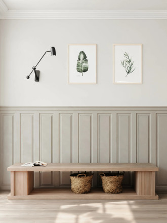 Wandfliese Holzvertäfelung Optik Hellgrau 30x120 cm