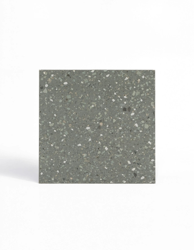 Carrelage Terrazzo Vert 30x30 Tiny | Grès Cérame Rectifié