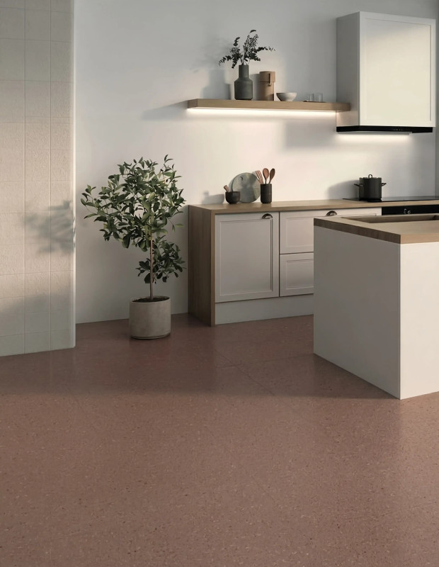 Carrelage Terrazzo Rose 30x30 cm Rectifié | Tiny