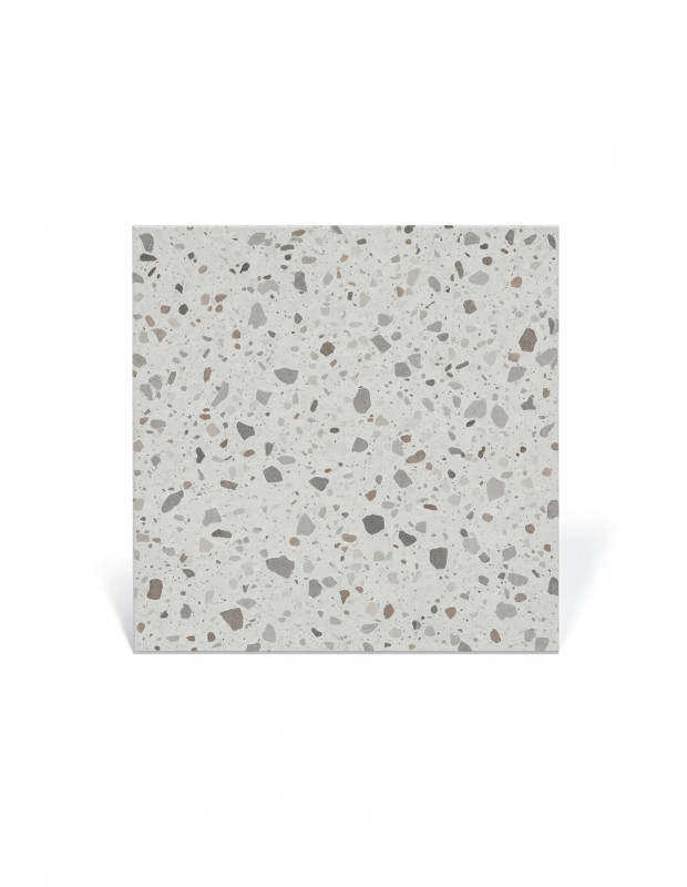 Terrazzo Fliesen Weiß 30x30 rektifiziert | Tiny