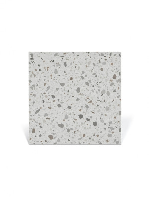Terrazzo Fliesen Weiß 30x30 rektifiziert | Tiny 