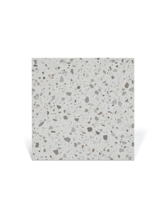 Terrazzo Fliesen Weiß 30x30 rektifiziert | Tiny