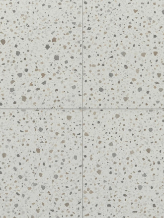 Terrazzo Fliesen Weiß 30x30 rektifiziert | Tiny