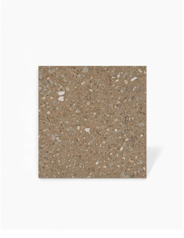 Carrelage Terrazzo Taupe 30x30 cm Rectifié | Tiny
