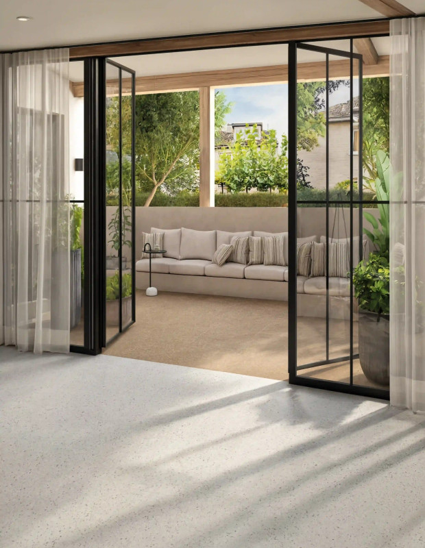 Carrelage Terrazzo Taupe 30x30 cm Rectifié | Tiny
