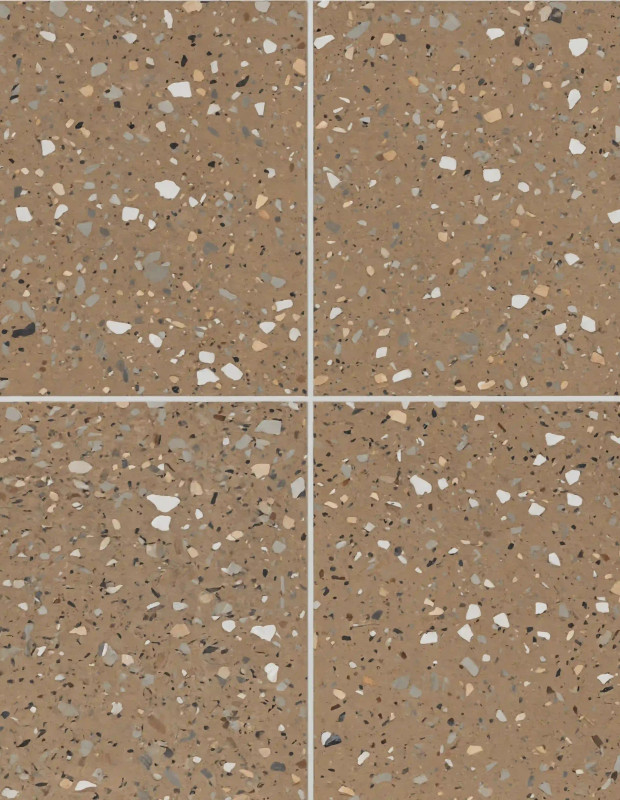 Carrelage Terrazzo Taupe 30x30 cm Rectifié | Tiny