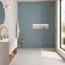 Terrazzo Fliesen Blau 30x30 rektifiziert | Tiny