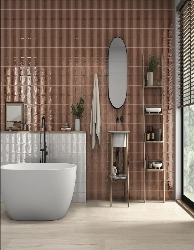 Carrelage Mural Cotto Brillant 24x79 cm Rectifié | Iberica