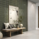 Carrelage Mural Vert Brillant 24x79 cm Rectifié | Iberica