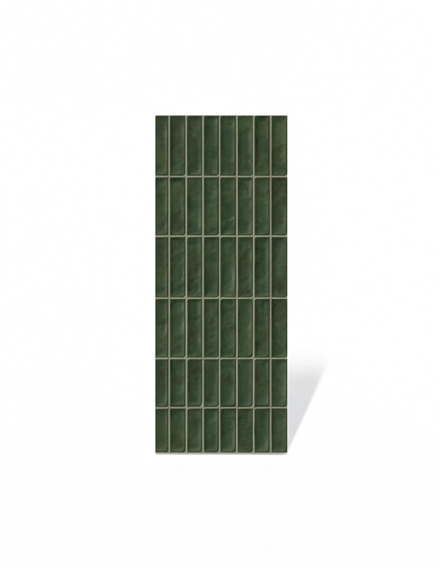 Carrelage Mural Vert Brillant 24x79 cm Rectifié | Iberica