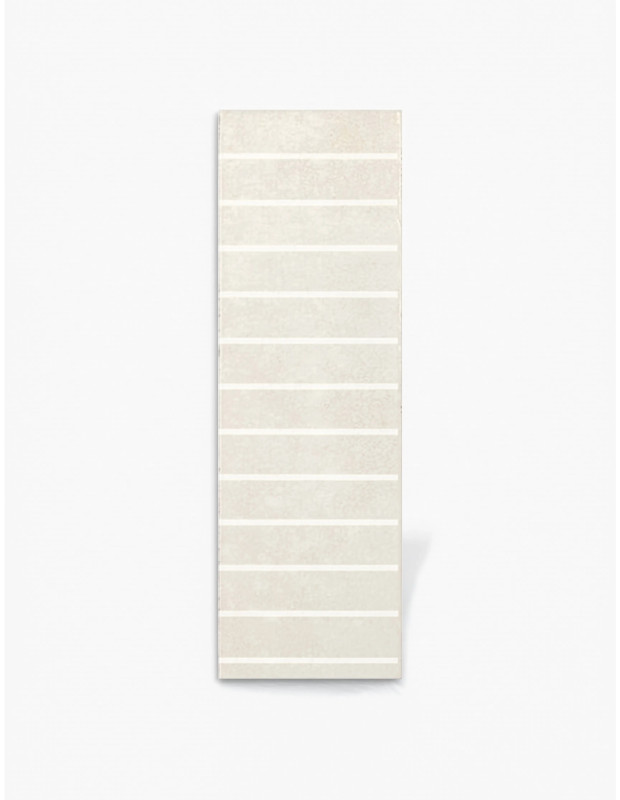 Faience rectangulaire blanc cassé 10x30 cm | Touchy