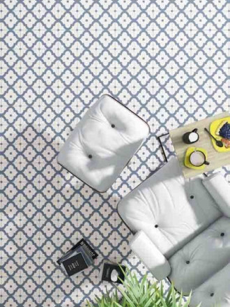 Carrelage imitation carreaux de ciment à motif géométrique BO0210002