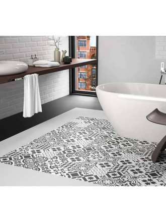 Carrelage 15x15 cm sol et mur aspect carreaux de ciment CO9704030