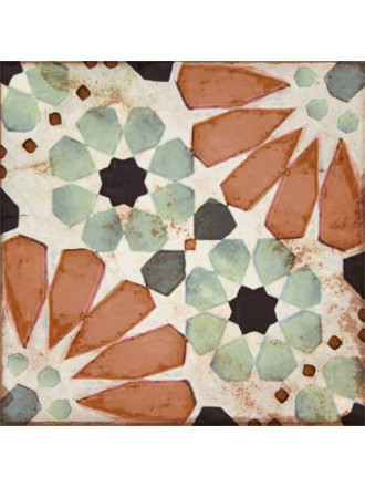 Carreau de ciment imitation 20 X 20 cm multicolore - LO8501004