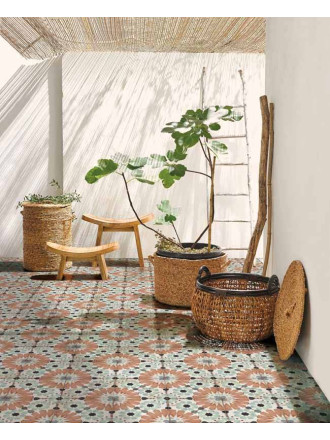 Carreau de ciment imitation 20 X 20 cm multicolore - LO8501004