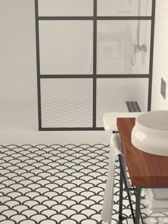 Carrelage imitation carreau ciment multicolore 15 x 15 cm