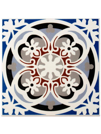 Carrelage rétro d'aspect carreaux de ciment VI0104015