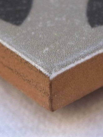 Carrelage rétro d'aspect carreaux de ciment  noir FL0115001
