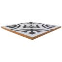 Carrelage imitation carreau ciment blanc 20 x 20 cm - BU0116001