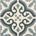 Carrelage imitation carreau ciment sol et mur blue 20 x 20 cm - FL0115007