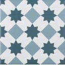 Carrelage Georgia Mix - Patchwork Bleu pour Sol et Mur - 15x15cm - ET9703032