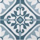 Carrelage Georgia Mix - Patchwork Bleu pour Sol et Mur - 15x15cm - ET9703032