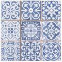 Carrelage ancien mat bleu 33 x 33 cm - FS1104006