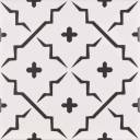 Carrelage Rina - Motif 9 Noir pour Sol et Mur - 15x15cm - CO9704029