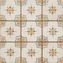 Carrelage retro pour sol 33x33cm - décor brun -orangé - FS1136002