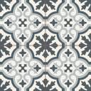 Imitation carreaux de ciment en grès cérame - décor bleu - ST1140002