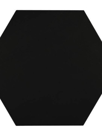 Carrelage hexagonal noir mat uni ME9507022 pour base design