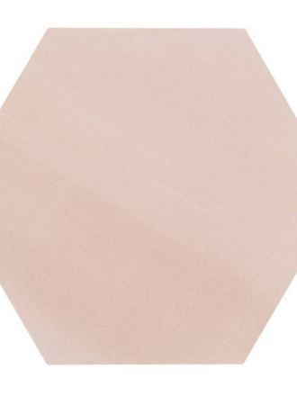 Sechseckige Fliese einfarbig rosa Steinzeug 10 mm dick