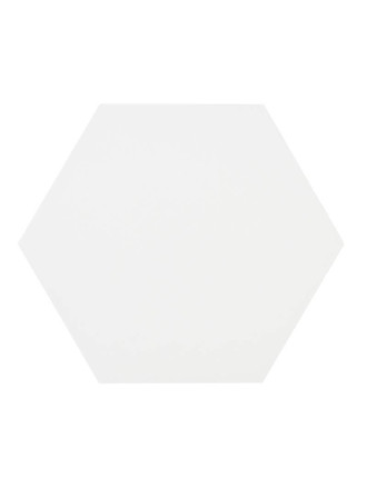 Carrelage hexagonal blanc mat style carreau ciment  ME9507015