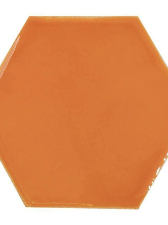 Carrelage hexagonal mural orange vif style artisanal CE1406036