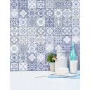 Carrelage mural azulejo bleu patchwork - AR3501001