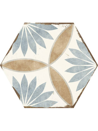 Carreau hexagonal vintage aspect carreau de ciment BO8506001